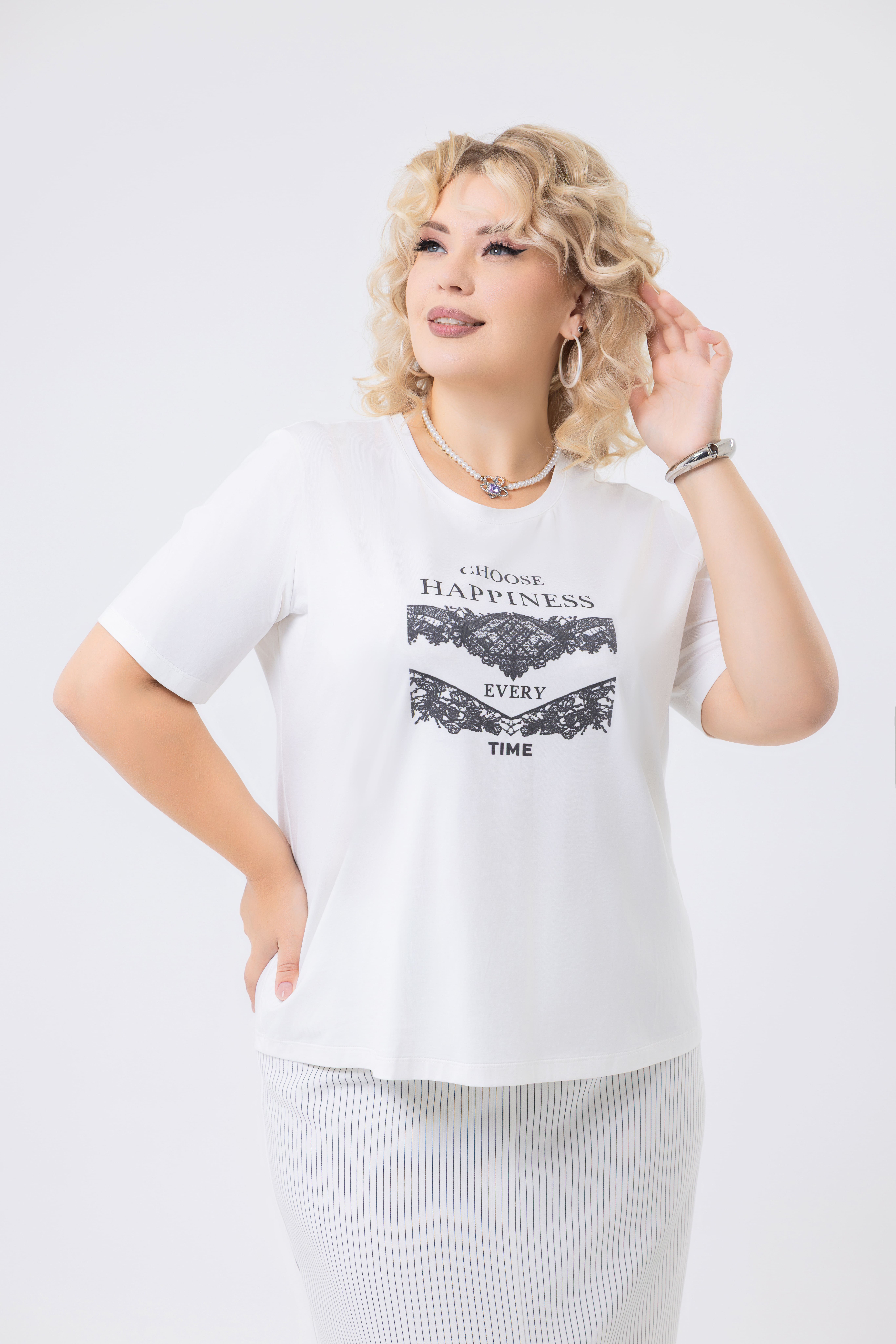 Футболка 173112 Молочный