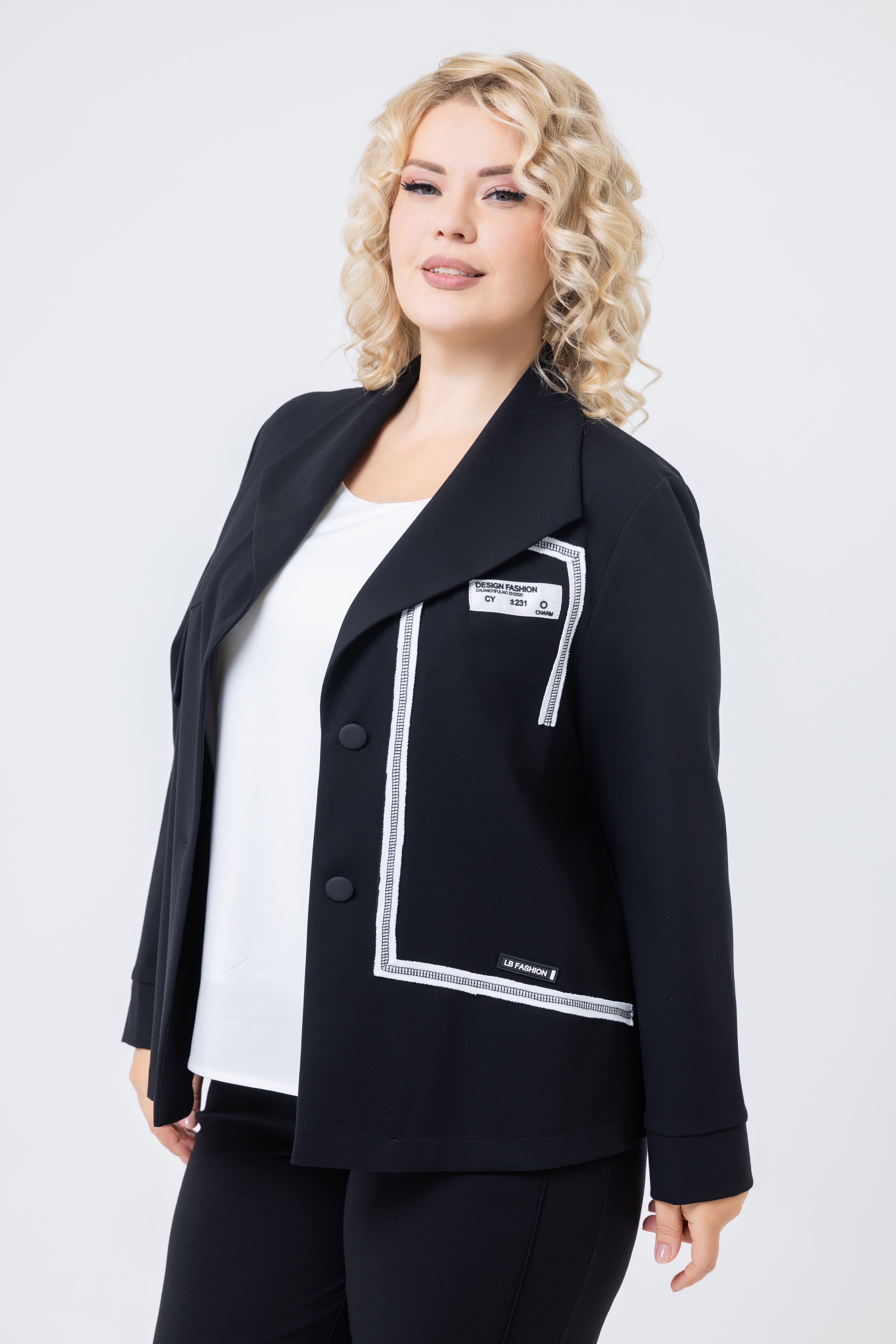 Жакет 133216 Черный