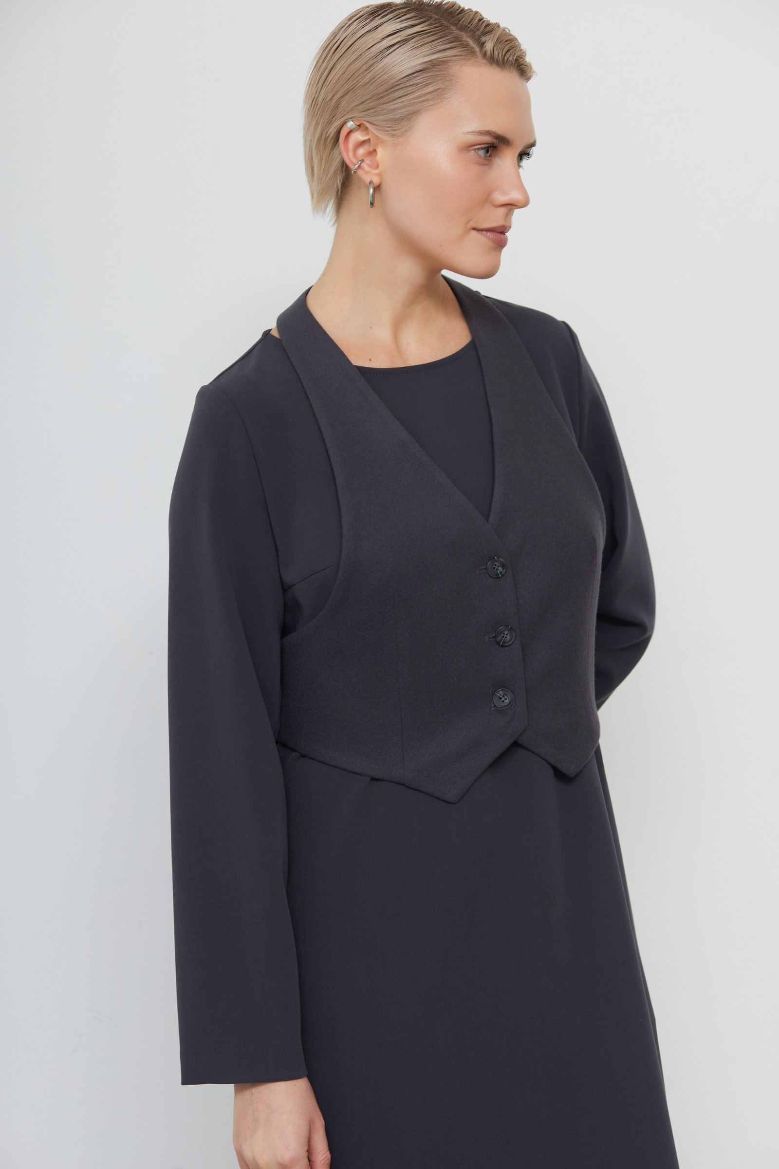 Жилет Griol 388391 Темно-серый