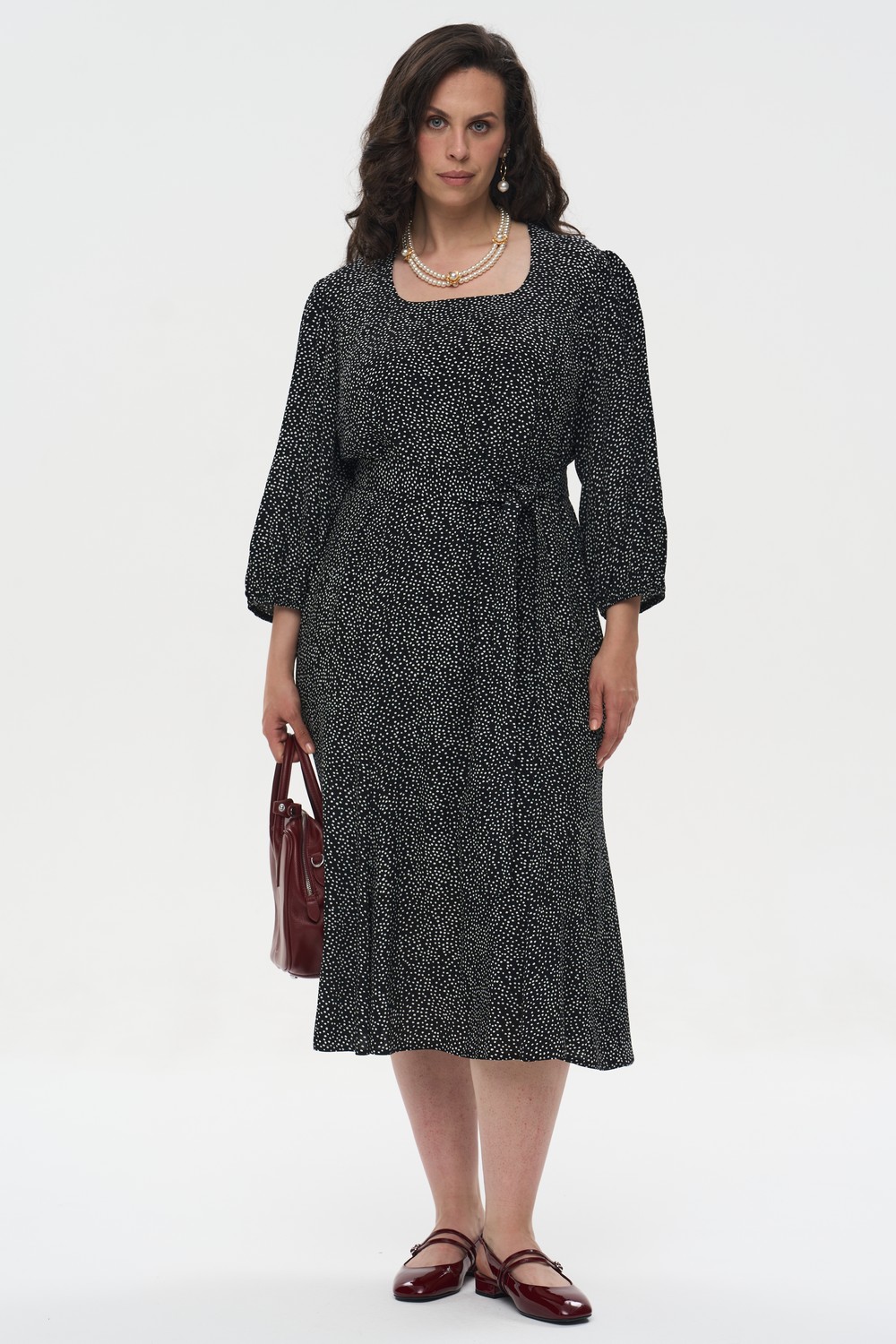 Платье Вгорошек Черный