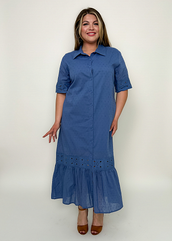 Платье Ганг 23-505-3 Синий